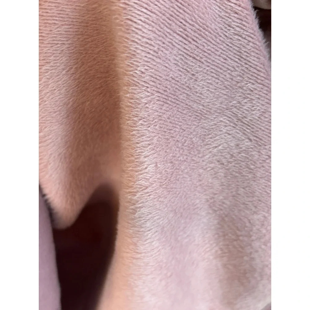 Athleta Mock Neck Side Zip Sweatshirt Mauve Womens Small Pullover Fleece Pockets - Picture 6 of 9